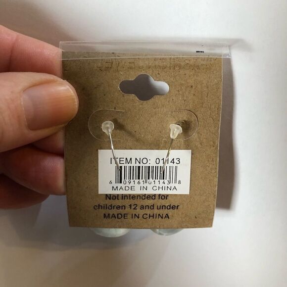 Fashion Jewelry White and Orange Earrings for Stylish Occasions - Picture 6 of 6